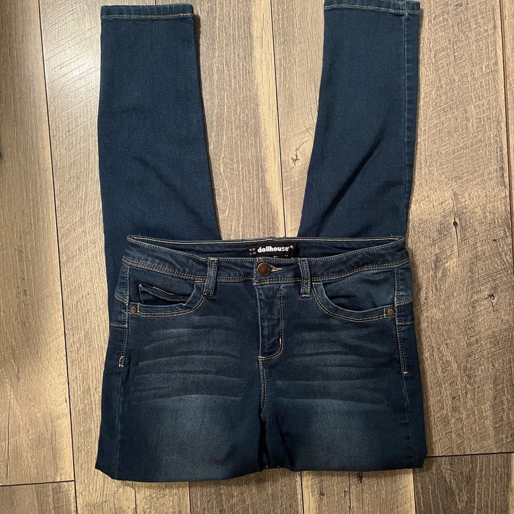 👖💛Dollhouse Sophia Junior Like New Blue Jeans Size 11 W30 L30 - Picture 3 of 6